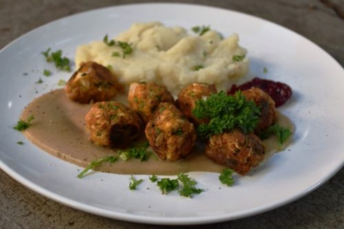 Kötbullar Tofubällchen Fleischbällchen Meatball vegan